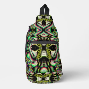 Future Shapes Holographic Yellow Jacket  Chrome Sling Bag