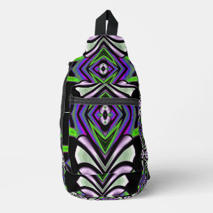 Future Shapes Light Totem Neon Graffiti 25 Sling Bag