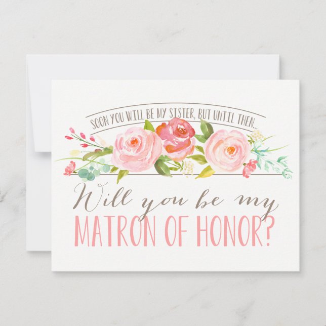 Future Sister | Bridesmaid Matron of Honour Invitation (Front)