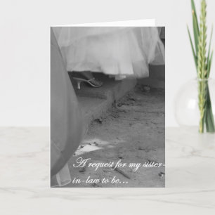 Future Sister-in-Law Matron of Honour Request Invitation