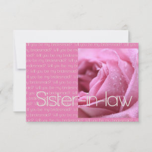 Future Sister in Law Please be Bridesmaid Invitation