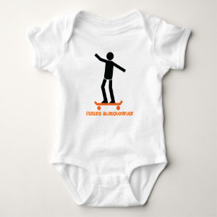 Future skateboarder skateboarding custom baby bodysuit