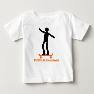 Future skateboarder skateboarding custom baby T-Shirt