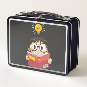 Future Smartypants Graphic   Funny Back to School  Metal Lunch Box