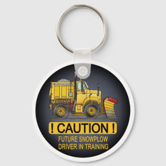 Future Snow Plough Truck Driver Key Chain