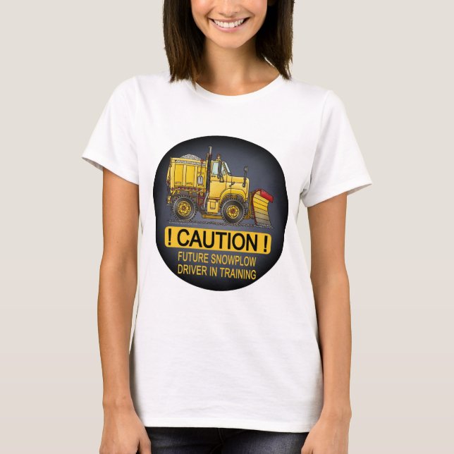 Future Snow Plough Truck Driver Womens T-Shirt (Front)