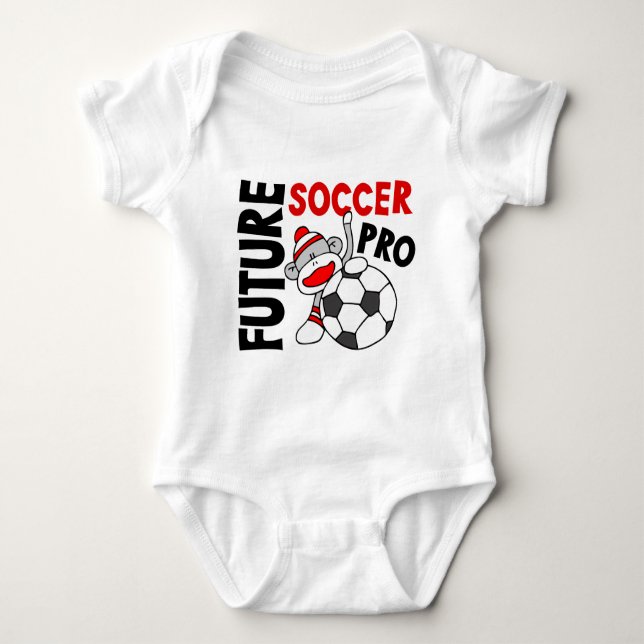 Future Soccer Pro Sock Monkey Baby Bodysuit (Front)