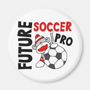 Future Soccer Pro Sock Monkey Magnet