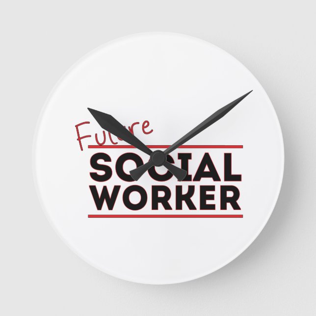 Future Social Worker Round Clock (Front)