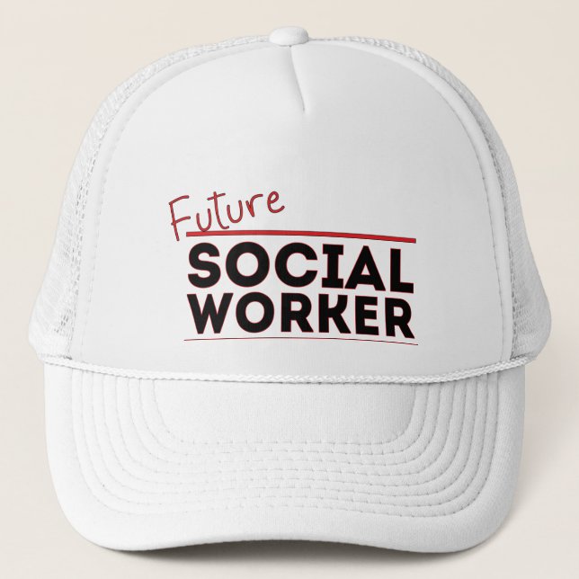 Future Social Worker Trucker Hat (Front)