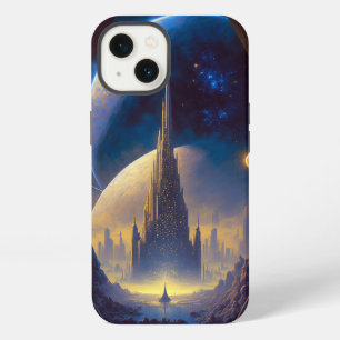 Future Space City Sci-Fi Art Case-Mate iPhone Case