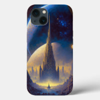 Future Space City Sci-Fi Art Case-Mate iPhone Case