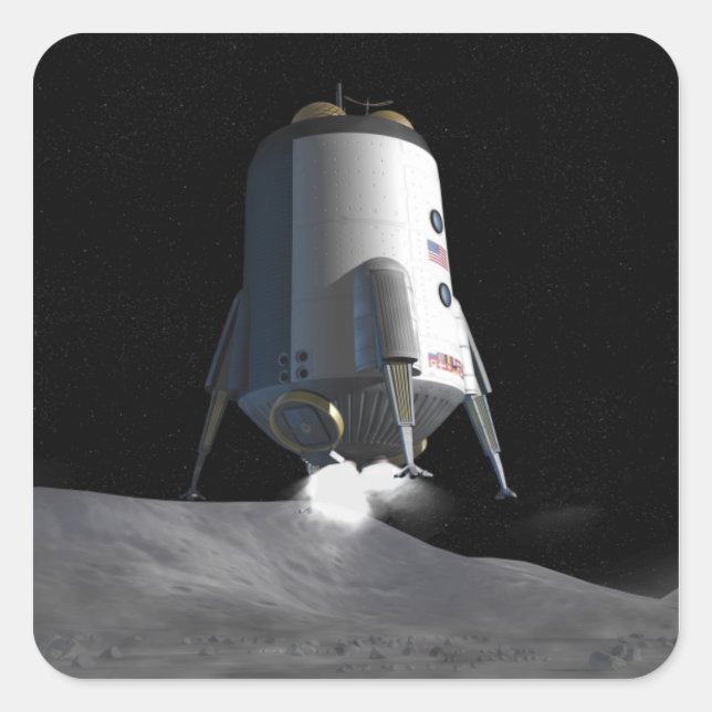 Future space exploration missions 12 square sticker (Front)