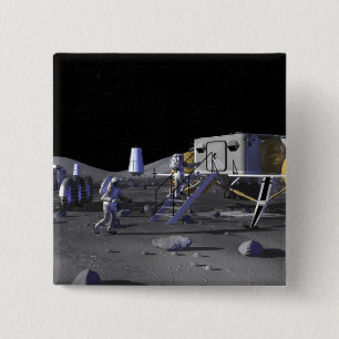 Future space exploration missions 13 15 cm square badge