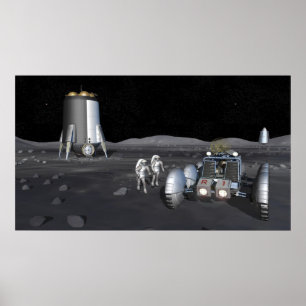 Future space exploration missions 6 poster