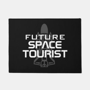 Future Space Tourist funny welcome Doormat