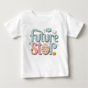 Future Star - Cute Baby Footprints Baby T-Shirt