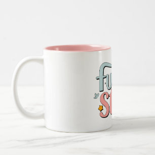 Future Star - Cute Baby Footprints Two-Tone Coffee Mug