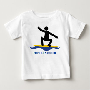 Future surfer, surfer on a surfboard custom baby T-Shirt
