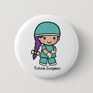 Future Surgeon - Girl 6 Cm Round Badge