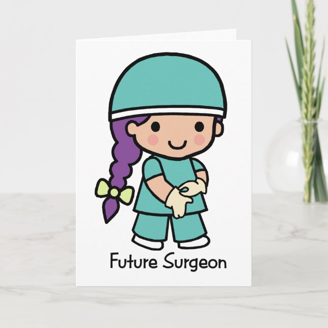 Future Surgeon - Girl Card (Front)