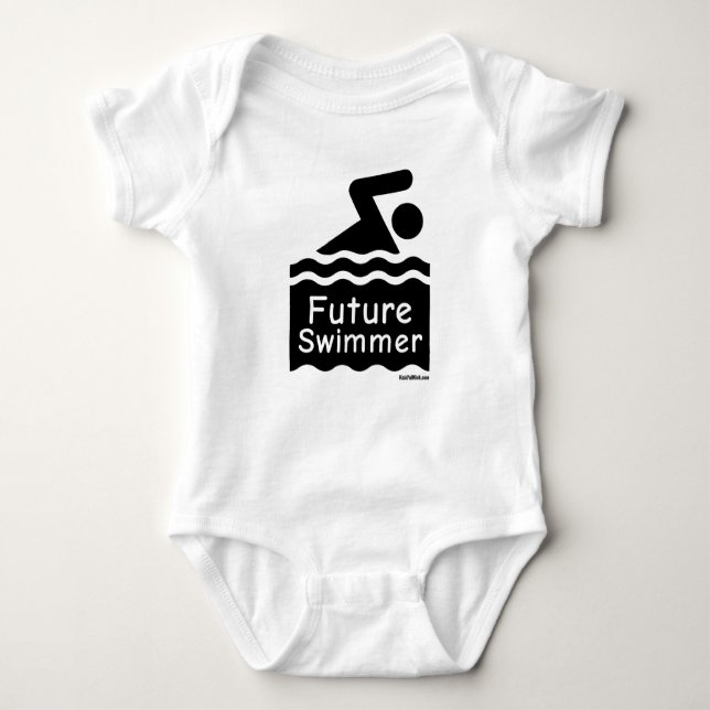 Future Swimmer Baby Bodysuit (Front)