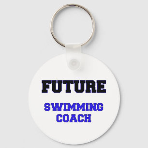 Future Swimming Coach Key Ring