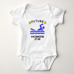 Future Swimming Star Baby Bodysuit