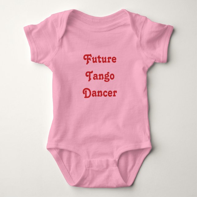 Future Tango Dancer Baby Bodysuit (Front)