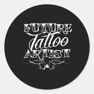 Future Tattoo Artist Career Occupation Classic Round Sticker