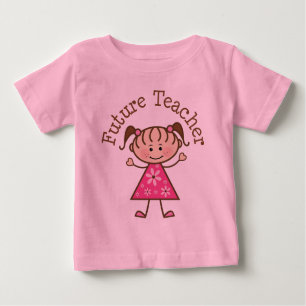 Future Teacher Stick Figure Baby T-Shirt