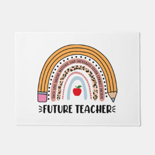 Future Teacher, Teacher In Progress, 1st Grade Tea Doormat