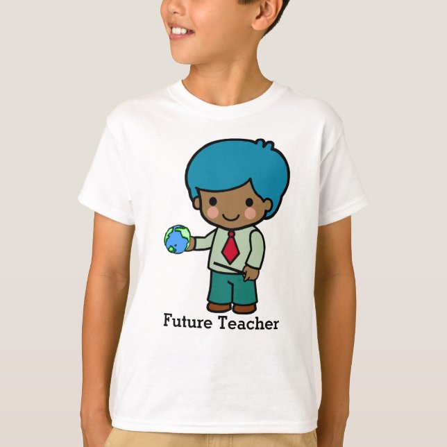 Future Teacher with globe T-Shirt (Front)