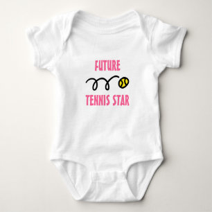 Future tennis star baby outfit   cute bodysuit