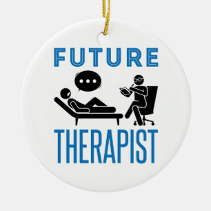 Future Therapist Psychologist Mental Health Ceramic Ornament