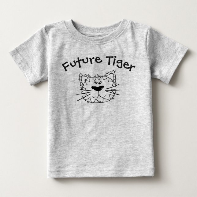 Future Tiger Long Sleeve (select your size) Baby T-Shirt (Front)