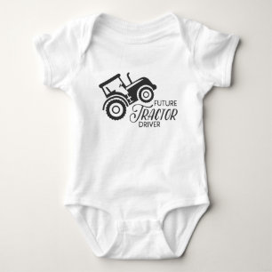 Future Tractor Driver Baby Bodysuit