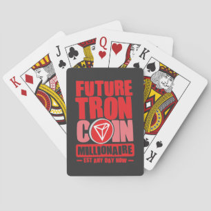 Future TRON Coin Millionaire Playing Cards