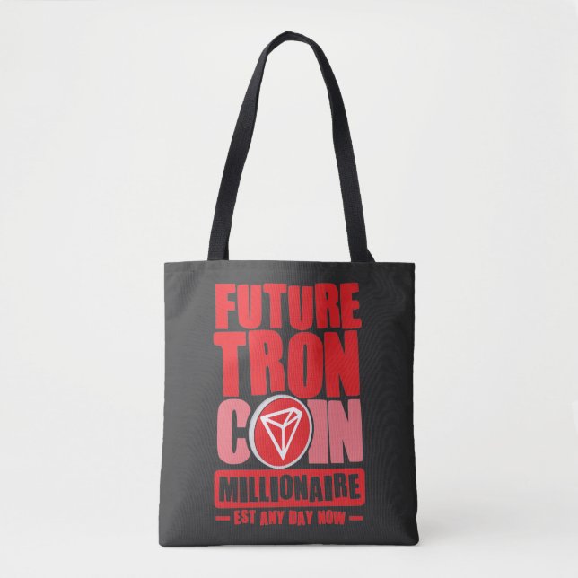 Future TRON Coin Millionaire Tote Bag (Front)