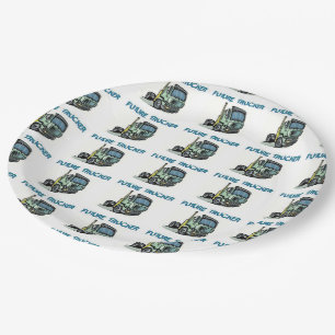 Future Trucker Paper Plate