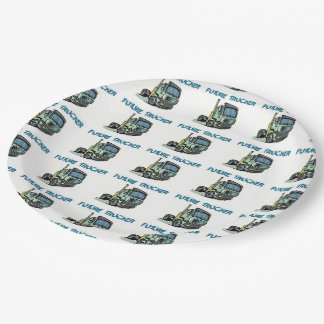 Future Trucker Paper Plate