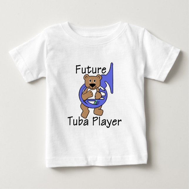 Future Tuba Player/ Bear Baby T-Shirt (Front)