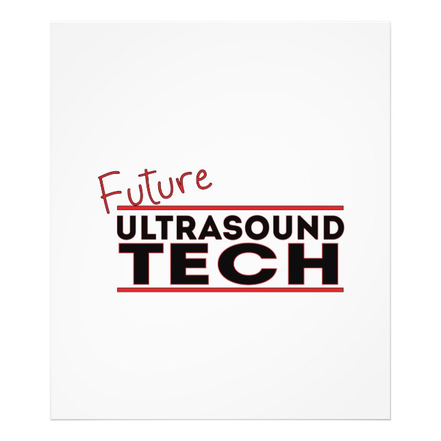 Future Ultrasound Tech Photo Print (Front)