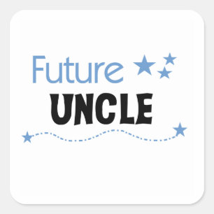 Future Uncle Gifts Square Sticker