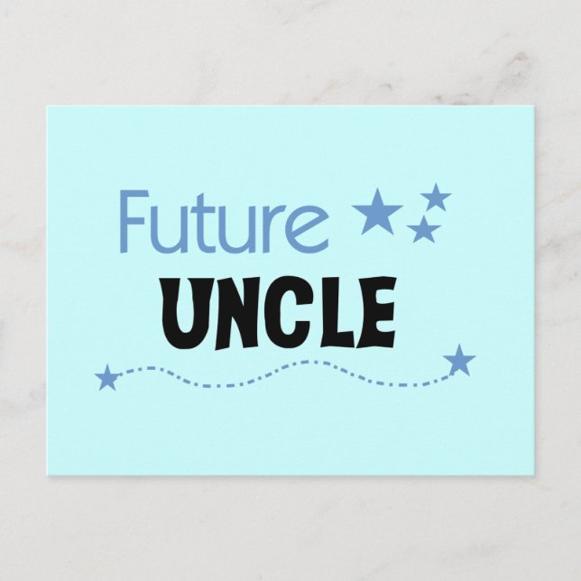 Future Uncle T-shirts and Gifts Postcard (Front)