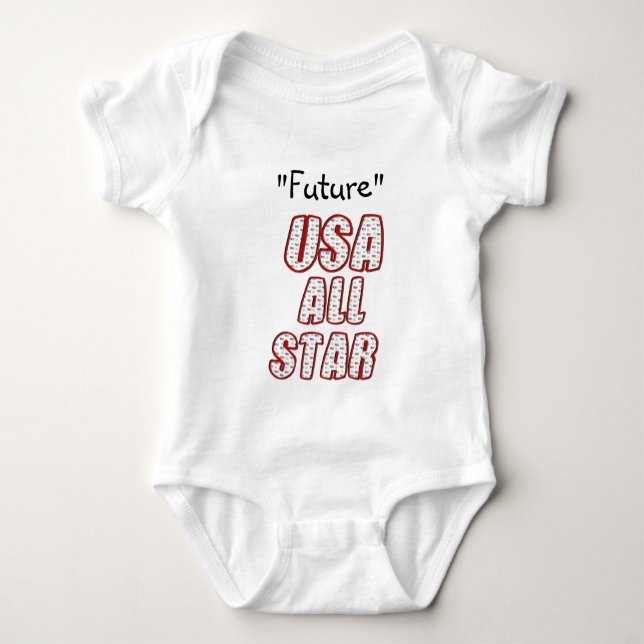 Future USA All-Star Baby Bodysuit (Front)