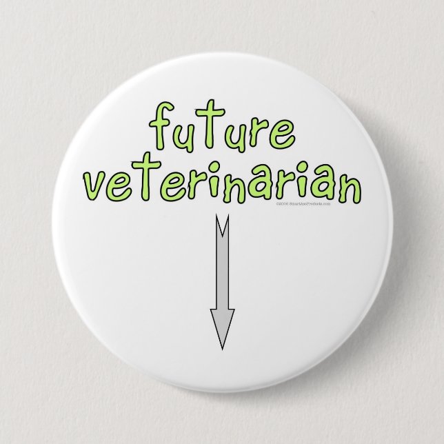 future veterinarian 7.5 cm round badge (Front)