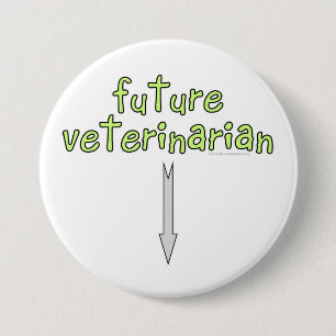 future veterinarian 7.5 cm round badge