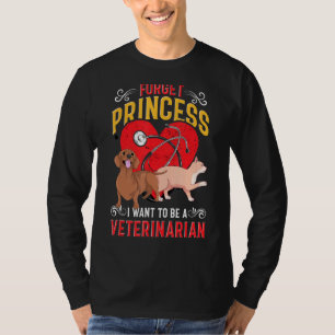 Future Veterinarian Animal Girls Women Vet Tech V T-Shirt