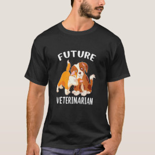 Future Veterinarian Dog Cat Veterinary Assistant E T-Shirt